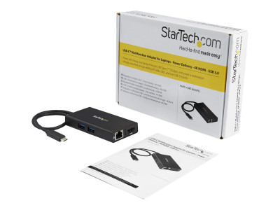 Startech : ADAPTATEUR USB TYPE-C pour PC PORTABLE - POWER DELIVERY - HDMI