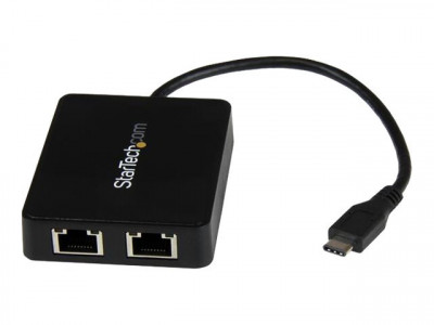 Startech : ADAPTATEUR USB-C VERS 2 PORTS RJ45 GIGABIT ETHERNET