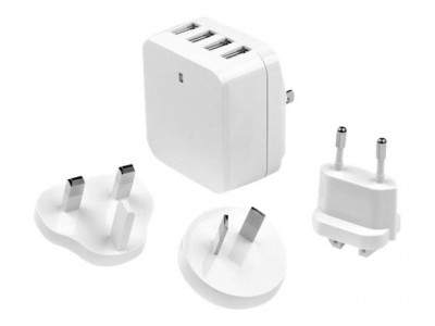 Startech : CHARGEUR MURAL USB 4 PORTS - ADAPTATEUR SECTEUR USB - BLANC