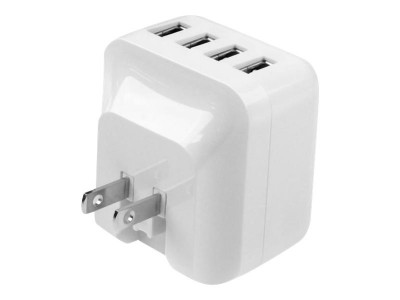 Startech : CHARGEUR MURAL USB 4 PORTS - ADAPTATEUR SECTEUR USB - BLANC