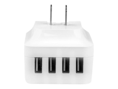 Startech : CHARGEUR MURAL USB 4 PORTS - ADAPTATEUR SECTEUR USB - BLANC