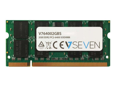 V7 : 2GB DDR2 800MHZ CL6 SO DIMM PC2-6400