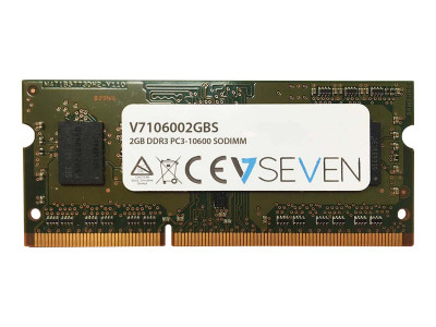 V7 : 2GB DDR3 1333MHZ CL9 SO DIMM PC3-10600