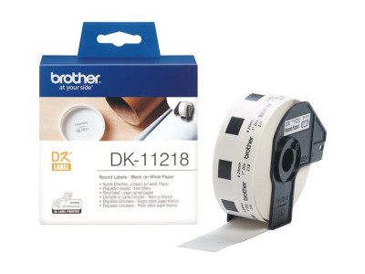 Brother : ETIQUETTES RONDES papier 24 MM UNIQUEMENT pour QL650TD