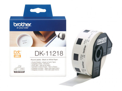 Brother : ETIQUETTES RONDES papier 24 MM UNIQUEMENT pour QL650TD