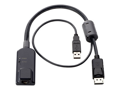 HP : KVM USB/DISPLAY PORT ADAPTER .