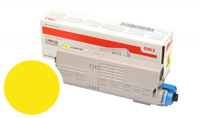 OKI Toner JAUNE Haute Capacité 6000 pages pour imprimante MC563 MC573 C532 C542
