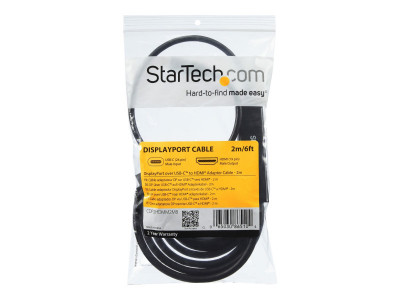 Startech : CABLE ADAPTATEUR USB TYPE-C VERS HDMI de 2 M - 4K 30 HZ