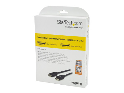 Startech : CABLE HDMI GRANDE VITESSE HAUTE QUALITE avec ETHERNET de 1 M