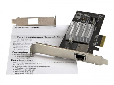 Startech : CARTE RESEAU PCI EXPRESS A 1 PORT 10 GBE avec INTEL X550