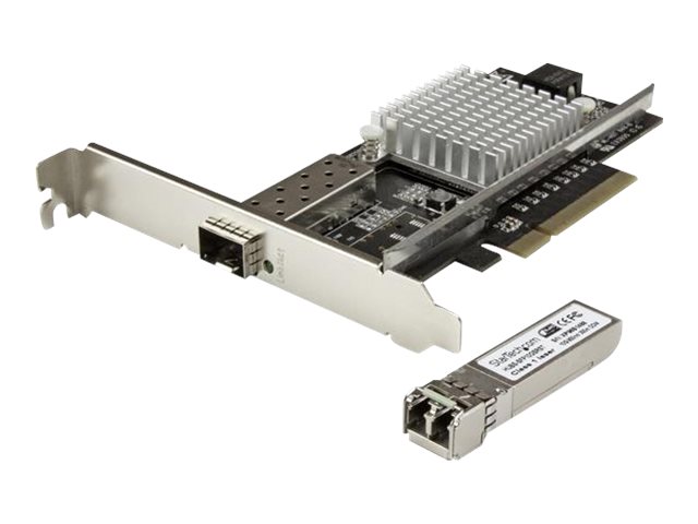 Startech : CARTE RESEAU PCIE 1 PORT FIBRE OPTIQUE 10 GBE - SFP  OUVERT