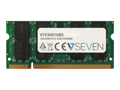 V7 : 1GB DDR2 667MHZ CL5 SO DIMM PC2-5300