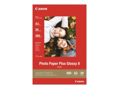 Canon : PP-201 Photo papier PLUS II GLOSSY A3 20 feuilles