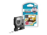 Dymo : D1 VINYLBAND PERMANENT 12MM X 5.5MM BLACK ON WHITE