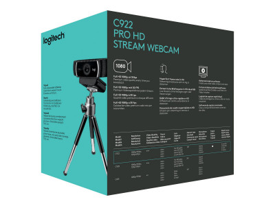 Logitech : C922 PRO STREAM WEBCAM USB-EMEA