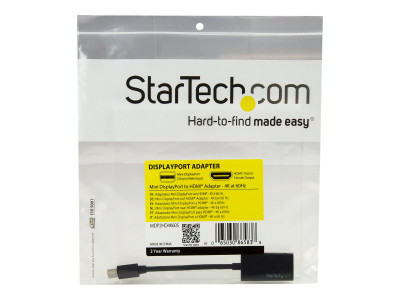 Startech : ADAPTATEUR MINI DISPLAYPORT VERS HDMI - ULTRA HD 4K 60 HZ