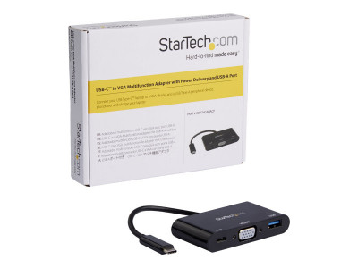 Startech : ADAPTATEUR USB-C VERS VGA avec PORT USB-A et POWER DELIVERY