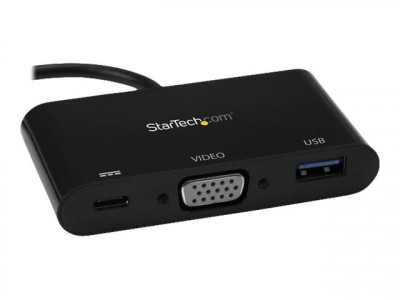 Startech : ADAPTATEUR USB-C VERS VGA avec PORT USB-A et POWER DELIVERY