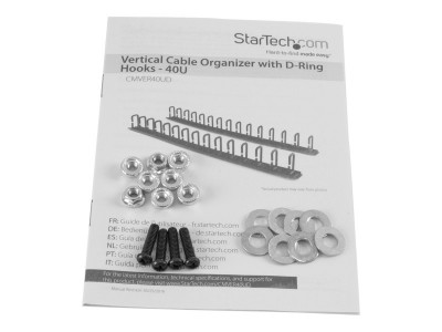 Startech : GUIDE-CABLES 0U de 1 8 M pour RACK avec ANNEAUX