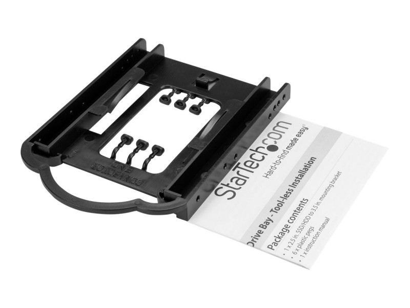 SUPPORT DE FIXATION HDD/SSD 2.5 DANS BAIE 3 .5 SANS OUTILLES