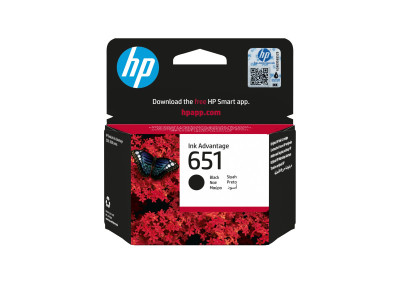 HP : Cartouche Encre NO 651 BLACK .
