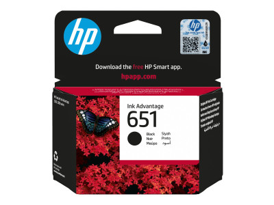 HP : Cartouche Encre NO 651 BLACK .