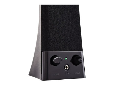 V7 : USB 2.0 PORTABLE STEREO SPEAKER VOLUME CONTROL USB 5W RMS BLK