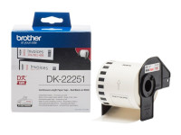 Brother : Ruban papier continu 62mm x 15.24m Impression en rouge et noir