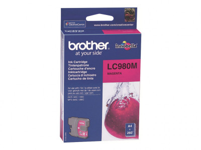 Brother : LC-980M Cartouche encre MAGENTA pour DCP-145 -165C