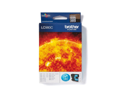 Brother : LC-980C Cartouche encre CYAN pour DCP-145 -165C