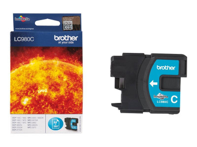 Brother : LC-980C Cartouche encre CYAN pour DCP-145 -165C