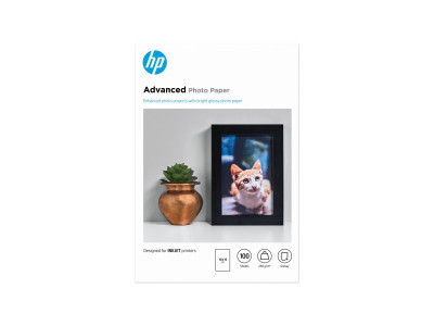 HP : PAPIER Photo FINITION BRILLA HP ADVANCED 250G 100F 10 X 15