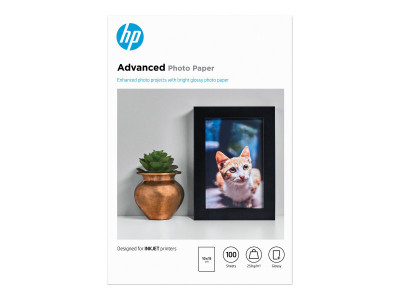 HP : PAPIER Photo FINITION BRILLA HP ADVANCED 250G 100F 10 X 15