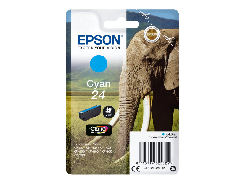 Epson : CLARIA Photo HD 24 CYAN pour 24SERIES