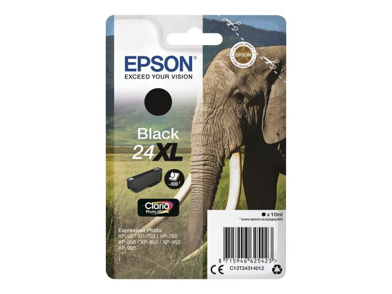 Epson CLARIA Photo HD encre 24XL Noir pour 24SERIES