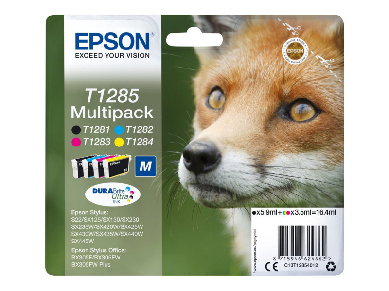 Epson : Cartouche Encre Durabrite ULTRA MULTIPK 4 COLOUR EPSON STYLUS S22  SX125