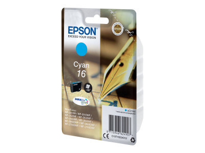 Epson : Cartouche Encre Durabrite ULTRA CYAN 16 .