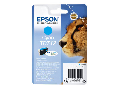 Epson : Cartouche Encre Durabrite ULTRA CYAN pour D78/DX4000/4050/DX5000/DX6000