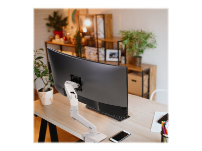 Ergotron Bras HX mono-écran, fixation bureau blanc
