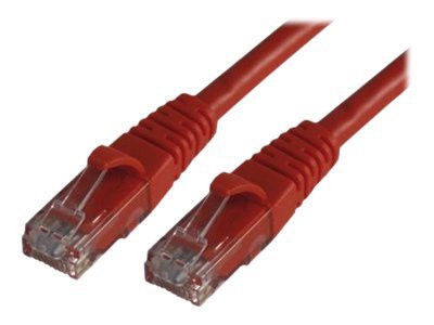 MCL Samar : CORDON de BRASSAGE RJ45 CAT6 A U/UTP - 3M ROUGE