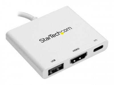 Startech : ADAPTATEUR USB TYPE-C VERS HDMI 4K avec POWER DELIVERY - BLANC