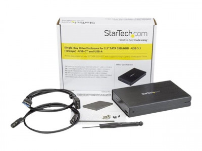 Startech : BOITIER USB 3.1 pour HDD / SSD SATA 2 5 - USB-A USB-C