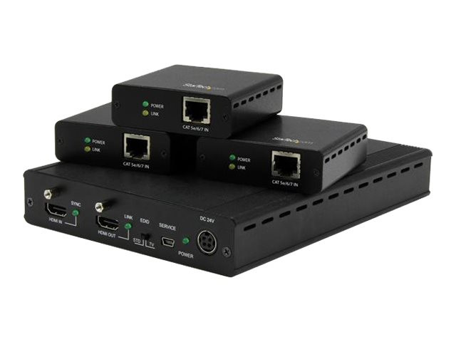 Startech : EXTENDEUR HDBASET A 3 PORTS - SPLITTER HDMI 1X3 VIA