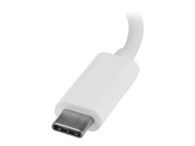 Startech : HUB USB 3.0 A 3 PORTS avec GIGABIT ETHERNET - USB-C - BLANC