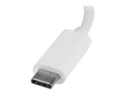Startech : HUB USB 3.0 A 3 PORTS avec GIGABIT ETHERNET - USB-C - BLANC
