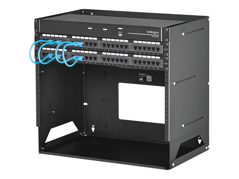 Startech : RACK de SERVEUR MURAL 8U avec ETAGERE INTEGREE - SUPPORT MURAL (11.90kg)