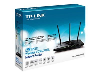 TP-Link : AC1200 WRLS VDSL/ADSL ROUTER 867MBPS AT 5GHZ + 300MBPS AT 2.4