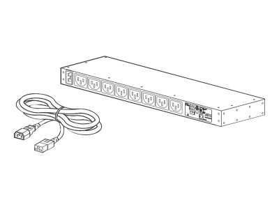 APC : RACK PDU METERED 1U 16A 208/230V (8) C13