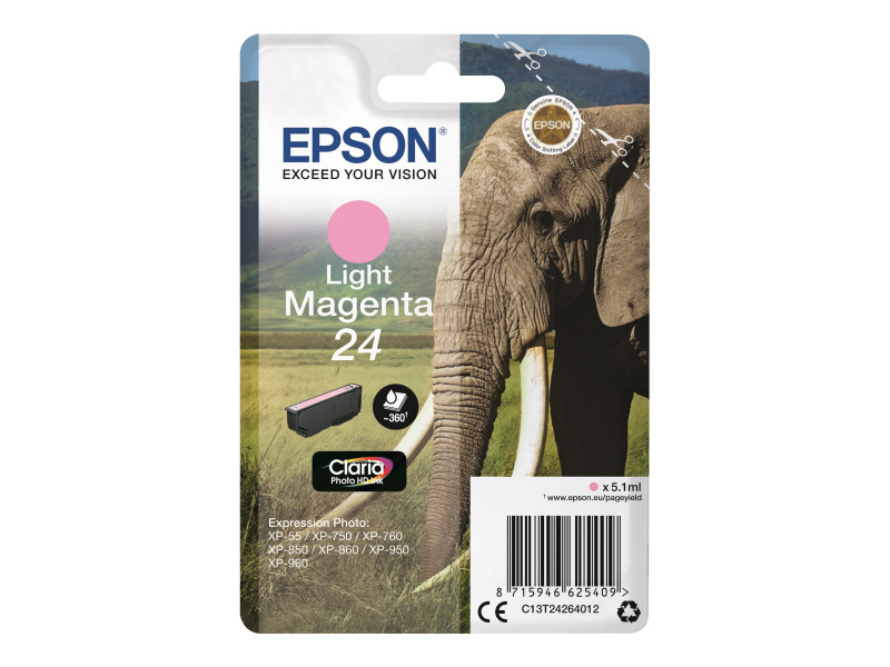 Epson : CLARIA Photo HD 24 LGT MAGENTA pour 24SERIES