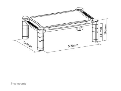 NewStar : MONITOR RAISER HEIGHT ADJUSTMENT: 16.8CM